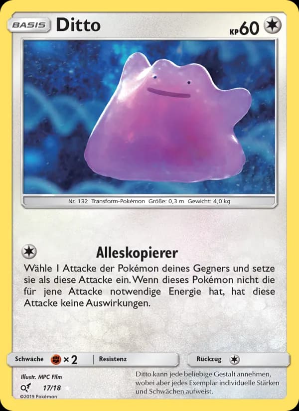 Ditto card in German