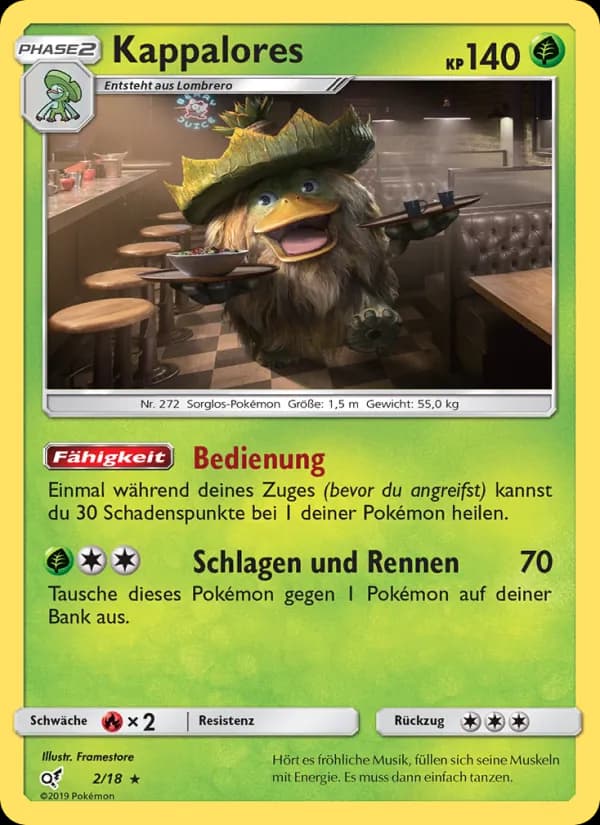 Kappalores card in German