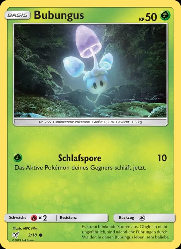 Bubungus card in German