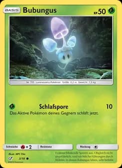 Bubungus card in German