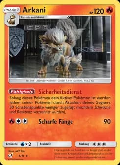 Arkani card in German