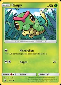 Raupy card in German