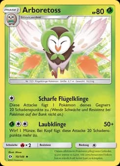 Arboretoss card in German