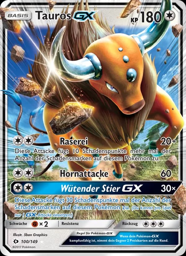Tauros GX card in German