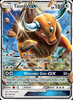Tauros GX card in German