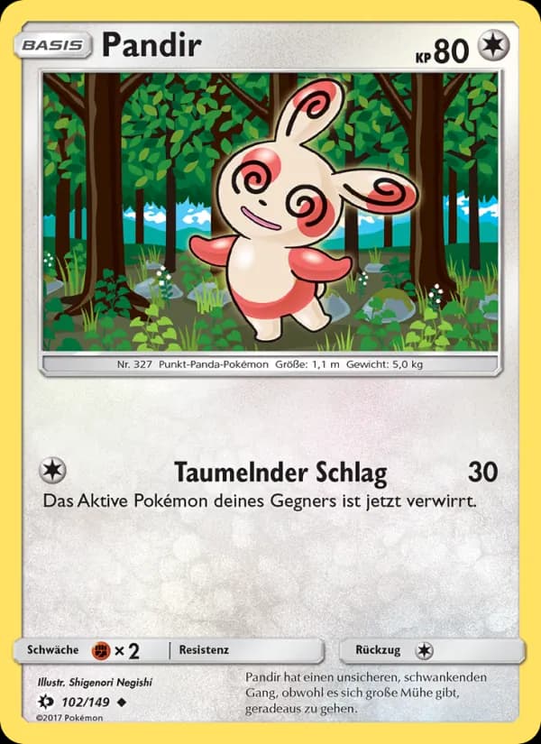 Pandir card in German