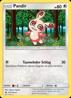 Pandir card in German