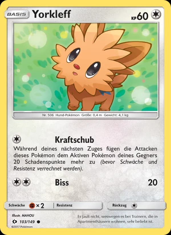 Yorkleff card in German