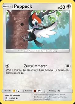 Peppeck card in German