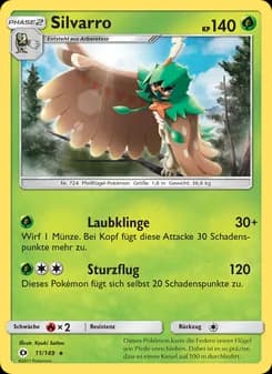 Silvarro card in German