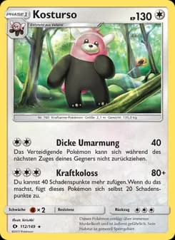 Kosturso card in German