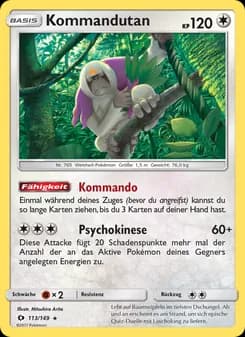Kommandutan card in German