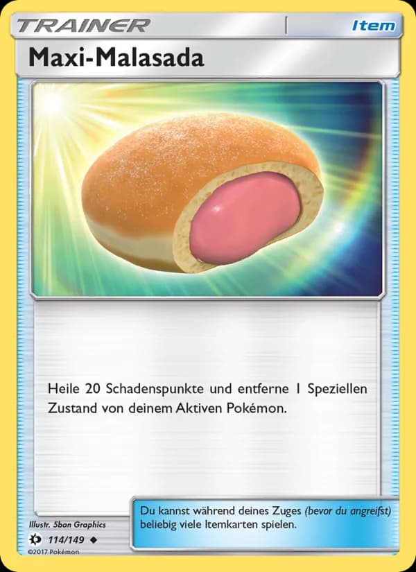 Maxi-Malasada card in German