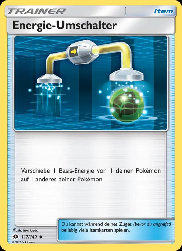 Energie-Umschalter card in German