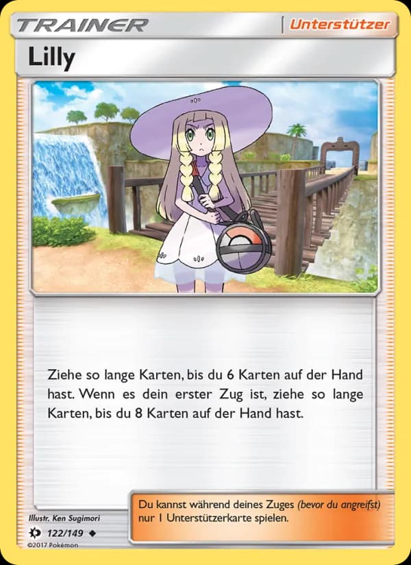 Lilly card in German
