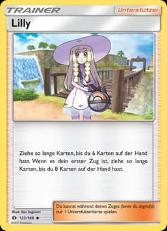 Lilly card in German