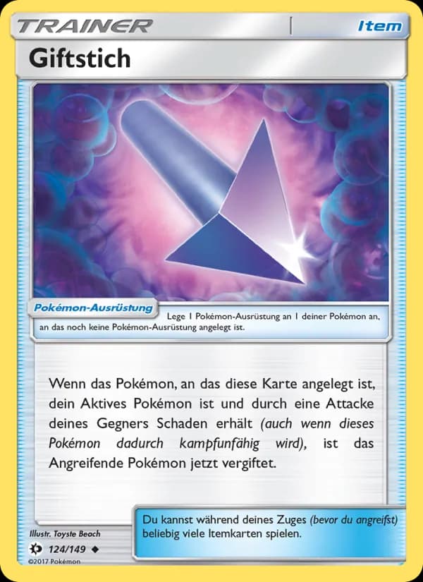 Giftstich card in German