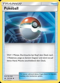 Pokéball card in German