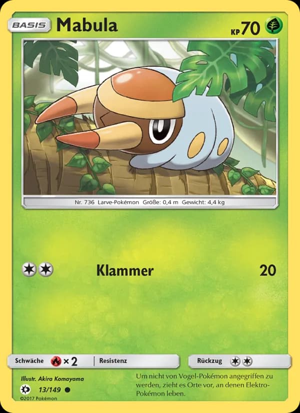 Mabula card in German