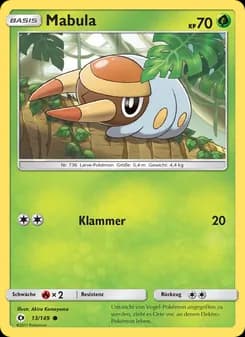 Mabula card in German