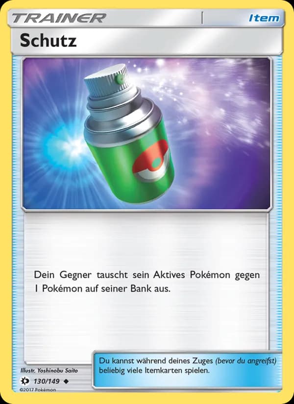 Schutz card in German