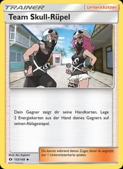Team Skull-Rüpel card in German