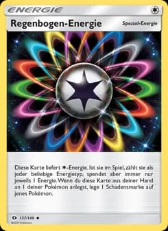 Regenbogen-Energie card in German