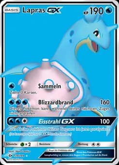 Lapras GX card in German