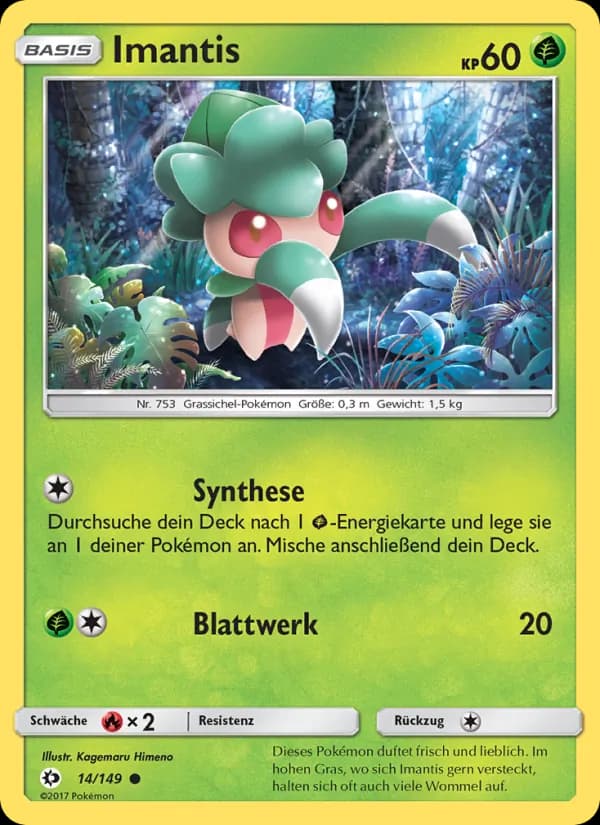 Imantis card in German