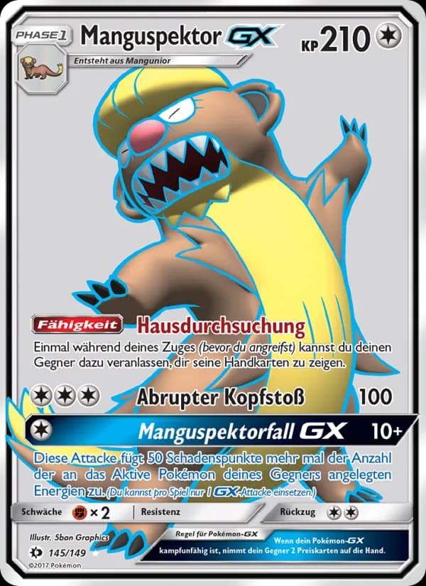 Manguspektor GX card in German