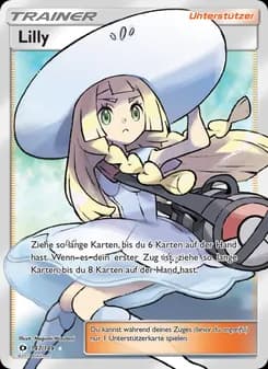 Lilly card in German