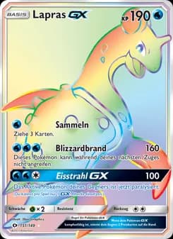 Lapras GX card in German