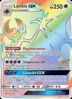 Lunala GX card in German