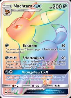 Nachtara GX card in German