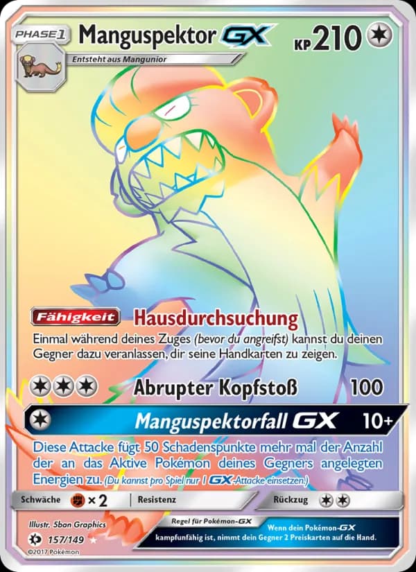 Manguspektor GX card in German