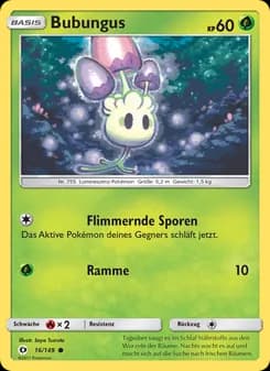 Bubungus card in German
