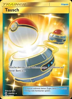 Tausch card in German