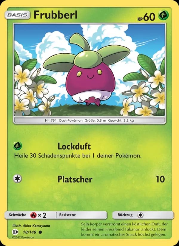 Frubberl card in German