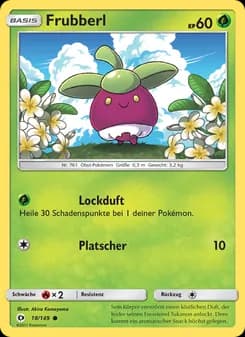Frubberl card in German