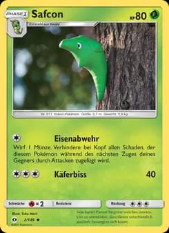 Safcon card in German