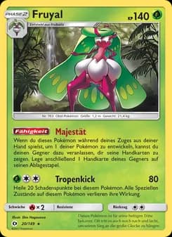 Fruyal card in German