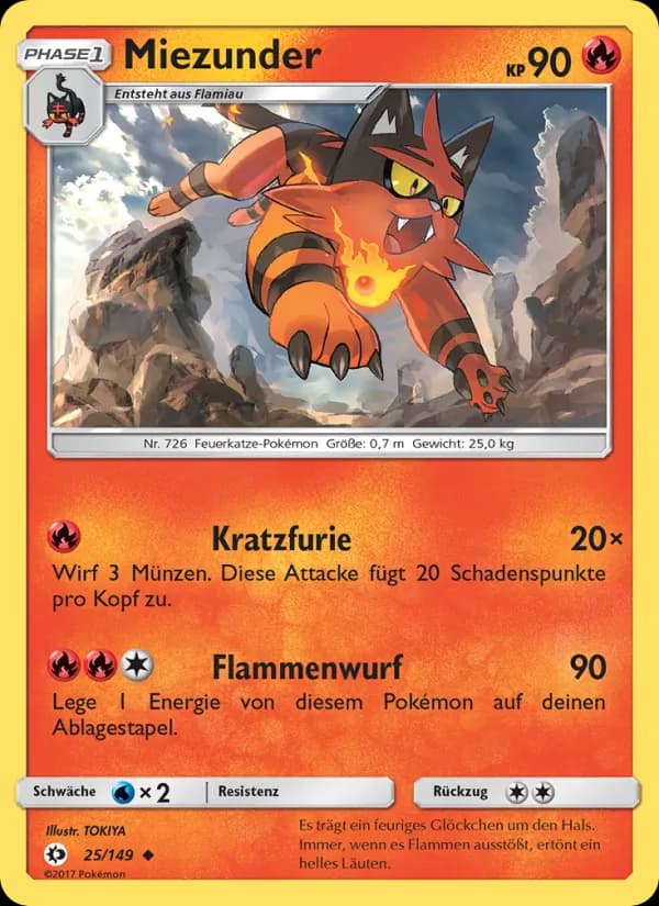 Miezunder card in German