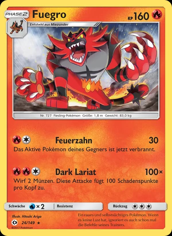 Fuegro card in German