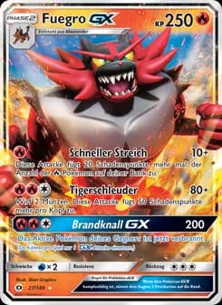 Fuegro GX card in German