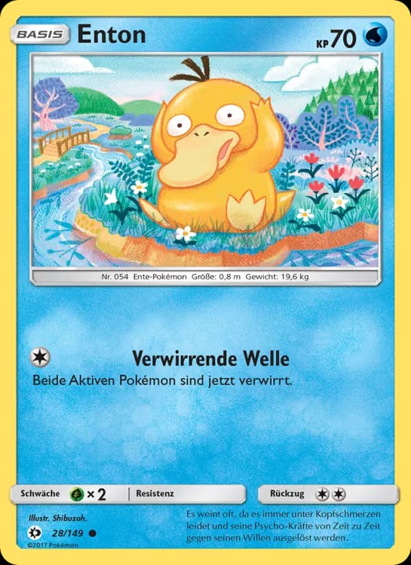 Enton card in German