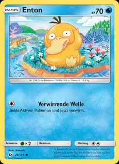 Enton card in German