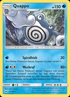 Quappo card in German