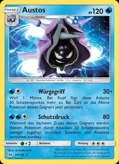 Austos card in German