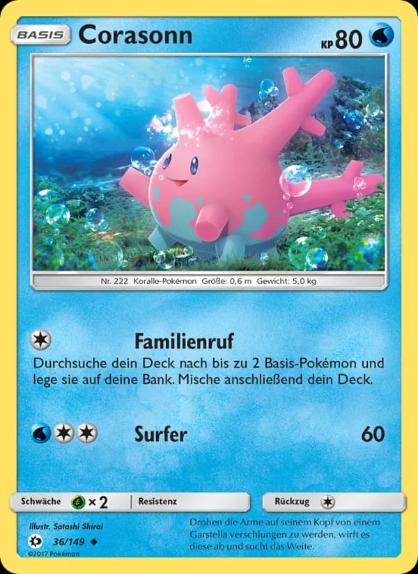 Corasonn card in German