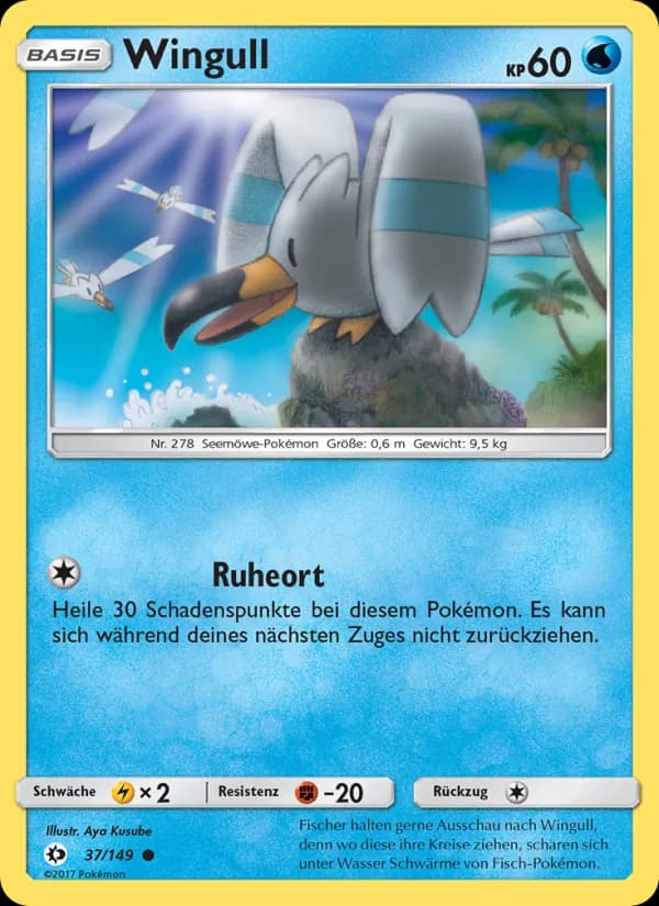Wingull card in German